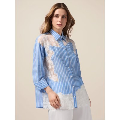 Chemise en popeline à rayures OLTRE