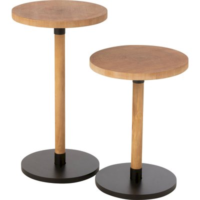 Table gigogne bois naturel et  design moderne salon RECOLLECTION