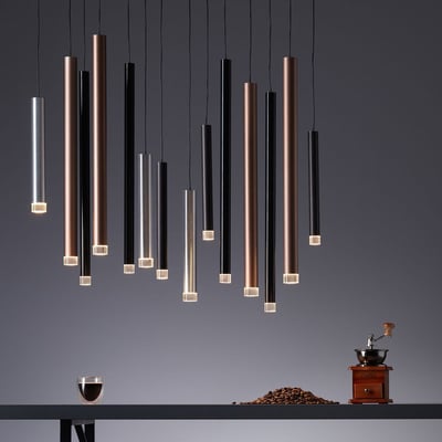 Suspension    lumière chaude  CEMBALO BRILLIANT