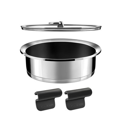 Sauteuse 24cm revêtement céramique avec couvercle - YCÔNE CUISINOX