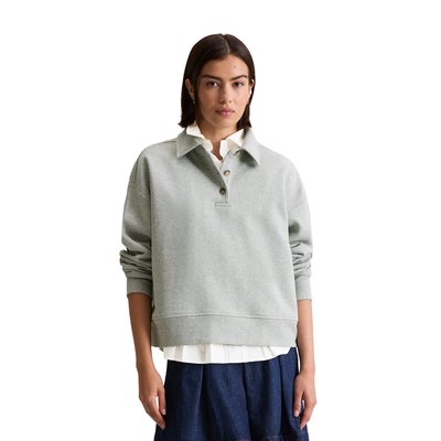 Sweat-shirt polo relaxed en pur coton bio MARC O’POLO DENIM