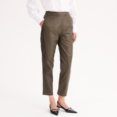 Pantalon 7/8ème, en cuir de mouton ANNE WEYBURN