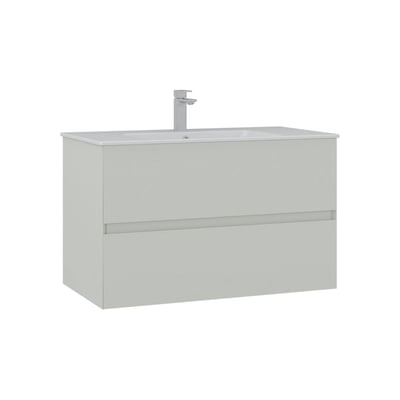 Meuble vasque suspendu 2 tiroirs 91 cm OCEA PIER IMPORT