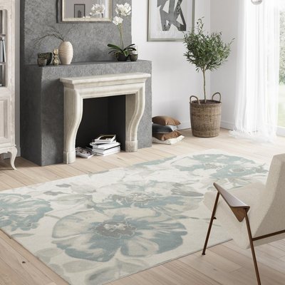 Tapis salon et chambre tissé motif floral LUCEN 3 UN AMOUR DE TAPIS