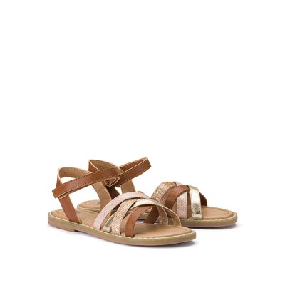 Sandales tressées à scratch LA REDOUTE COLLECTIONS