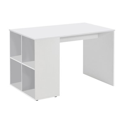 Bureau Droit avec Étagères Latérales L117cm - Gent CALICOSY