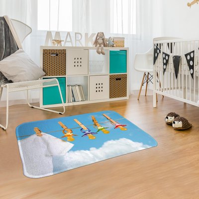 Tapis enfant tissé DOUX TET UN AMOUR DE TAPIS