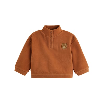 Sweat-shirt bébé en polaire Moka PETIT BEGUIN