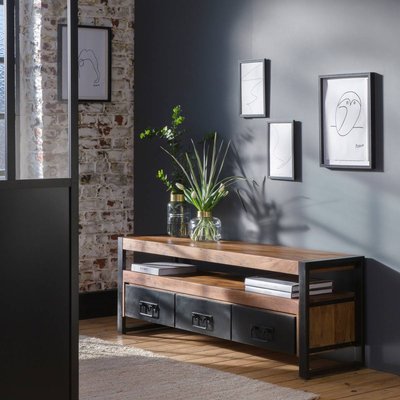 Meuble TV en bois d'acacia 160 cm  HAVANA MADE IN MEUBLES 