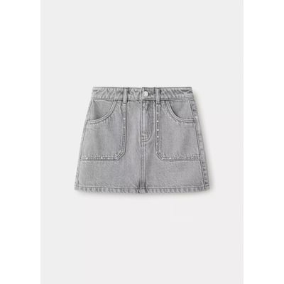 Jupe en jean à détails de clous MANGO KIDS