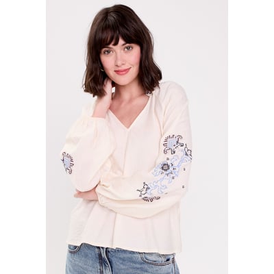 Blouse oversize col v manches longues CACHE CACHE