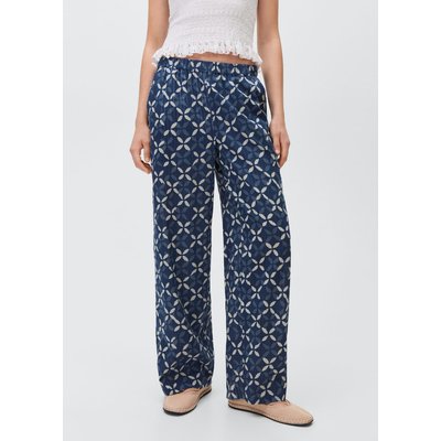 Pantalon droit imprimé MANGO TEEN