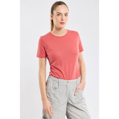 T-shirt uni en coton et lin ARMOR-LUX