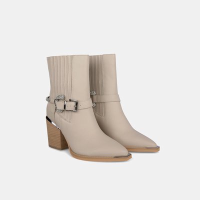 Bottines en cuir à bout pointu ALMA EN PENA