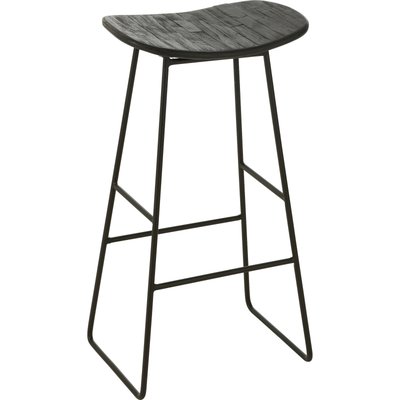 Tabouret rectangulaire en teck recyclé  design moderne RECOLLECTION