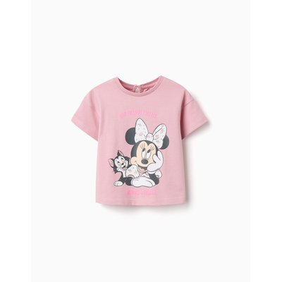 T-shirt en coton avec imprimé Minnie & Figaro ZIPPY