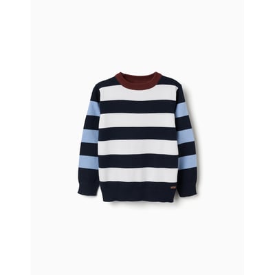 Pull en maille à blocs de couleur ZIPPY