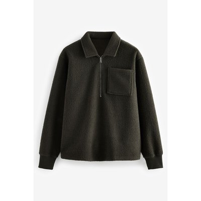 Sweat à col zippé en mélange de laine NEXT
