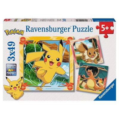 3x49 Pikachu, Dracaufeu et Evoli RAVENSBURGER