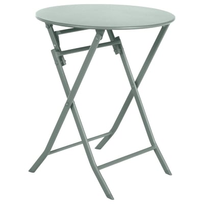 Table de jardin pliante ronde 2 places en acier GREENSBORO HESPERIDE
