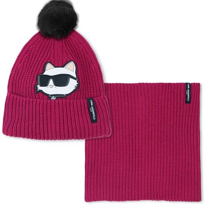 Ensemble bonnet + tour de cou KARL LAGERFELD KIDS
