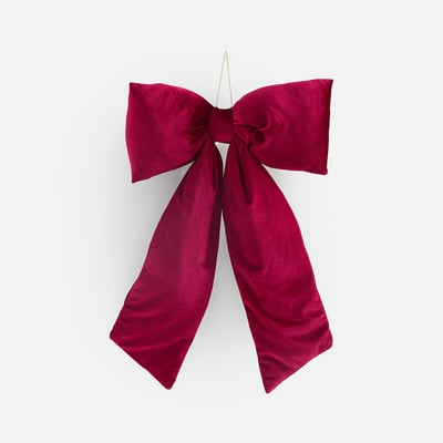 Noeud de Noël en velours, CASPAR LA REDOUTE INTERIEURS