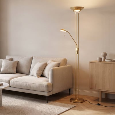 Lampadaire en métal moderneLED, Josefin LINDBY