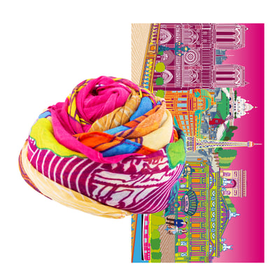 Foulard  paréo  Balade PYLONES