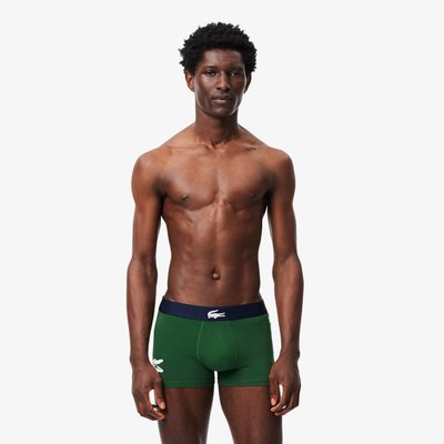 Lot de 3 boxers courts coton LACOSTE