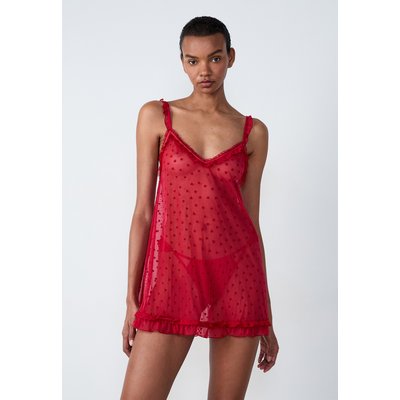 Nuisette courte voile transparent à cœurs SENSATION ETAM