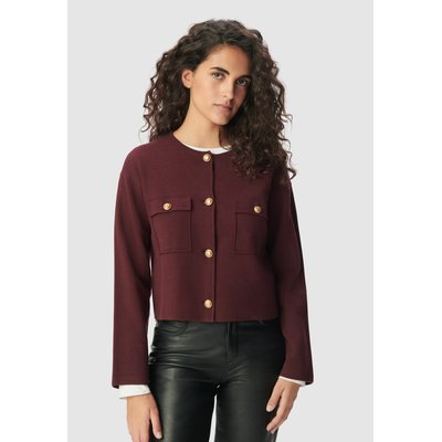 Cardigan court tricot poches plaquées IKKS