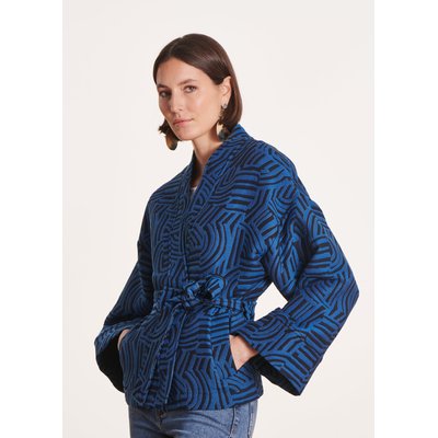Manteau court ceinturé LA FEE MARABOUTEE