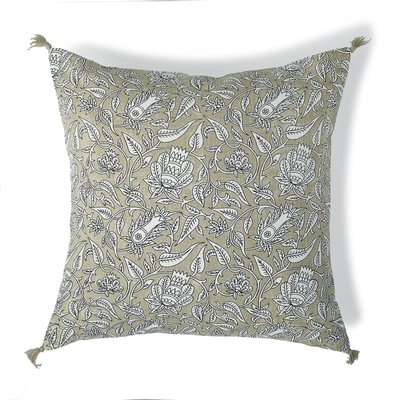 Housse de coussin toile de coton NOIDA FEBRONIE