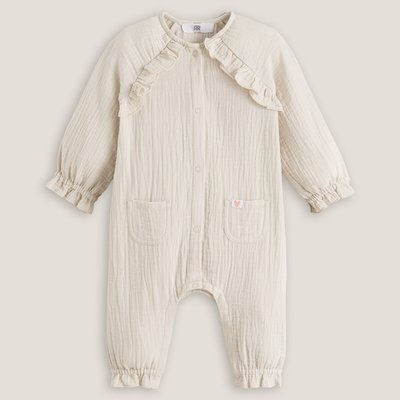 Ruffled All-in-One in Cotton Muslin LA REDOUTE COLLECTIONS