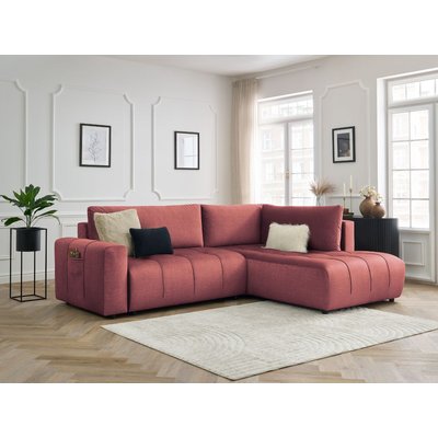 Canapé d'angle convertible 3 places en velours, ARSENE BOBOCHIC