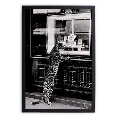 Tableau avec cadre noir 40x30 Cheetah REALLY NICE THINGS