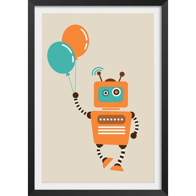 Affiche robot aux ballons HEXOA