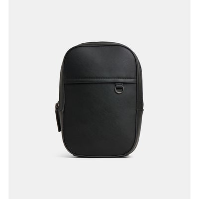 Sacoche crossbody victor effet saffiano GALERIES LAFAYETTE