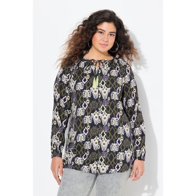 Blouse à décolleté rond et manches longues. ULLA POPKEN