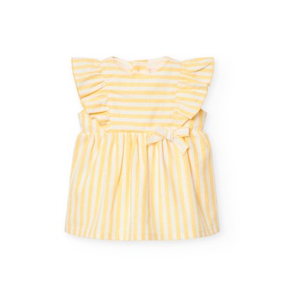 Robe en lin à rayures BOBOLI