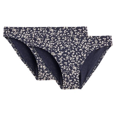 Set van 2 slips in katoen, bloemenprint LA REDOUTE COLLECTIONS