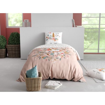 Parure housse de couette coton imprimée, Stella C DESIGN HOME TEXTILE