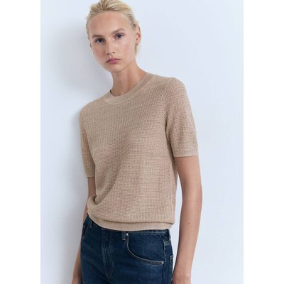 Pull-over Fil textile manches courtes MANGO