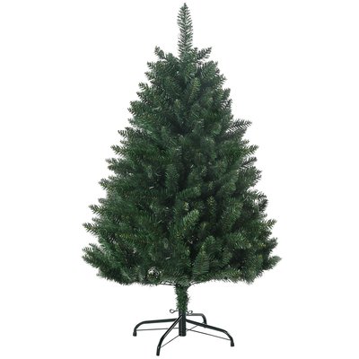 Sapin de Noël artificiel imitation Nordmann H.120 cm vert HOMCOM
