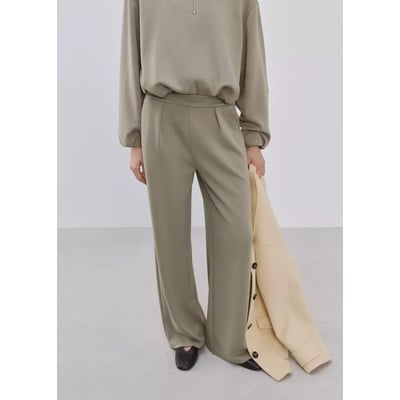 Pantalon droit taille élastique MANGO