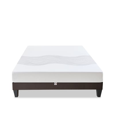 Ensemble Sensitive 140x190 cm Matelas Mousse + Sommier Bois OLYMPE LITERIE