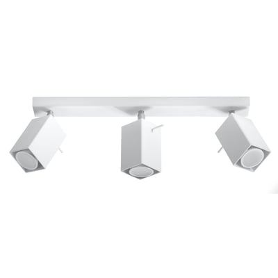Plafonnier Acier Blanc GU10 3 Merida EDEN