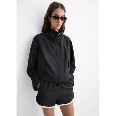 Veste bomber col cheminée MANGO