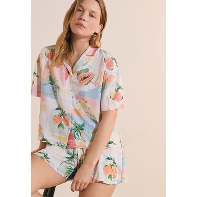 Chemise de pyjama courte à motifs SPIRA ETAM