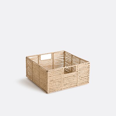 Cesta plegable de papel trenzado, Lahjar LA REDOUTE INTERIEURS
